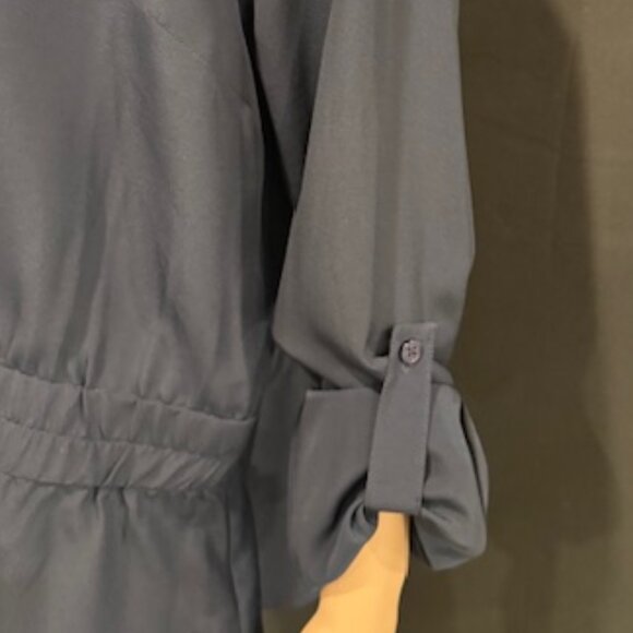 Michael Kors Navy Zip Front Blouse Jacket – Size XL - Picture 6 of 9